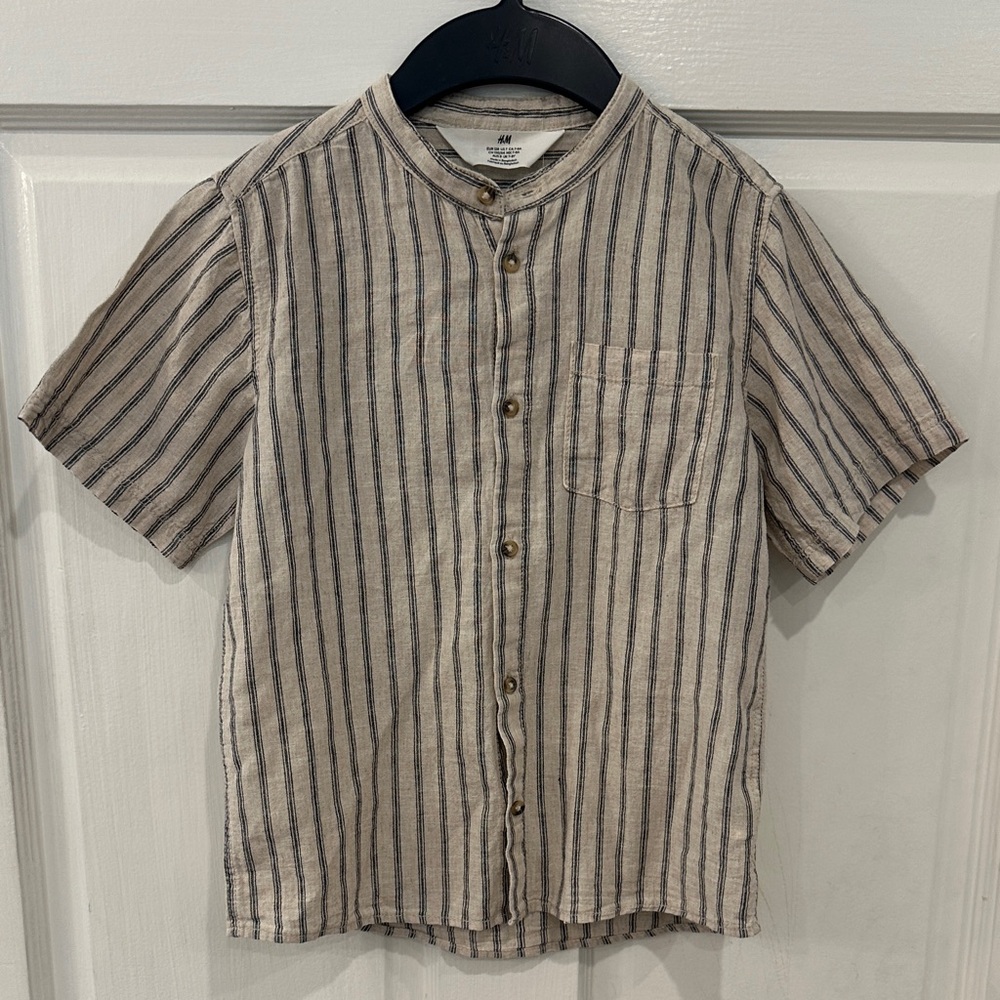 H&M Boys Button Down Shirt Size 7